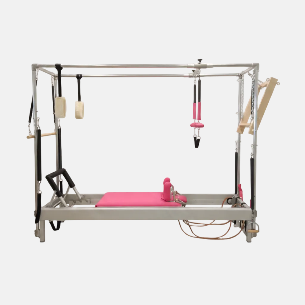 Pilates Reformer in Aluminium frame with Cadillac Conversion